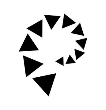 Triangle line divider vector design footer modern border Stock Illustration