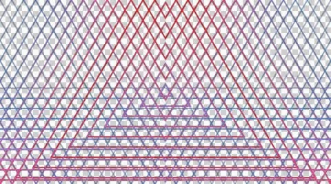 Triangle line reflected with alpha  Stock Footage 46035275