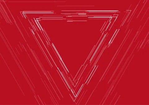 Triangle linear shape abstract futuristic tech background Stock Illustration