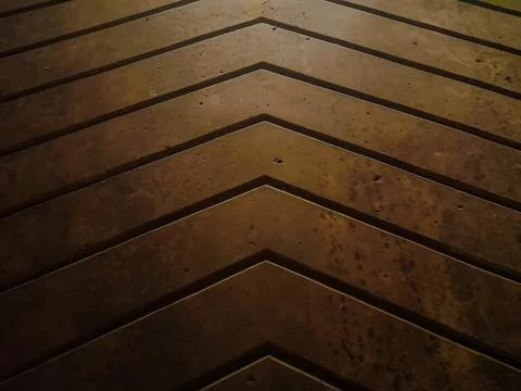 Triangle lines on the floor Foto stock