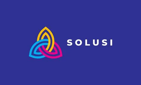 Triangle link vector logo minimalist design icon technology connection netw.. Stock Illustration