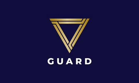 Triangle link vector logo minimalist design icon technology connection netw.. Stock Illustration