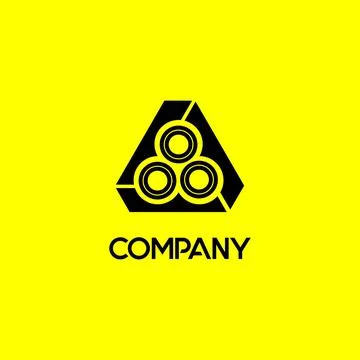 Triangle Logo Concept, Clothing, Network, Construction Company Logo Design .. Ilustração Stock