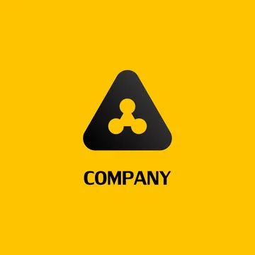 Triangle Logo Concept, Network, Construction Company Logo Design Template Illustrazione stock