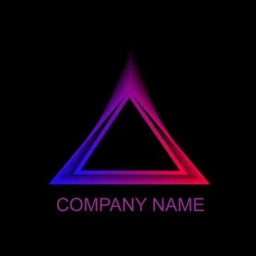 Triangle Logo Design. Abstract Triangle.  Vector Illustration. Stock Illustration