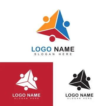 Triangle logo design Stock Illustration