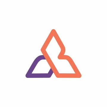 Triangle logo design star logo Ilustração Stock