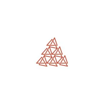 Triangle logo design vector unique, modern Illustrazione stock
