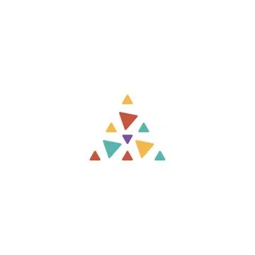 Triangle logo design vector unique, modern Stock Illustration