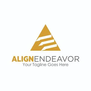 Triangle logo. Font design E. Font image E. Abstract letter concept. Stock Illustration
