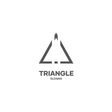 Triangle logo icon design simple minimal. vector eps 10 Illustrazione stock