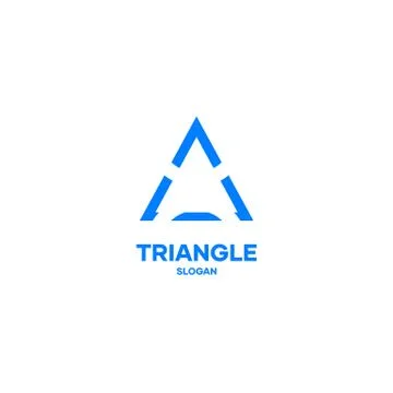 Triangle logo icon design vector simple minimal elegant Stock Illustration
