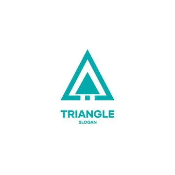 Triangle logo icon design vector simple minimal for project Illustrazione stock