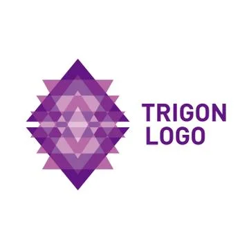 Triangle logo icon. Stock Illustration