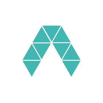 A triangle Logo Logo concept, branding, creative simple icon Stock Illustration