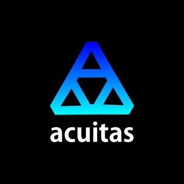 Triangle logo technology acuitas logo design technology triangle Ilustração Stock