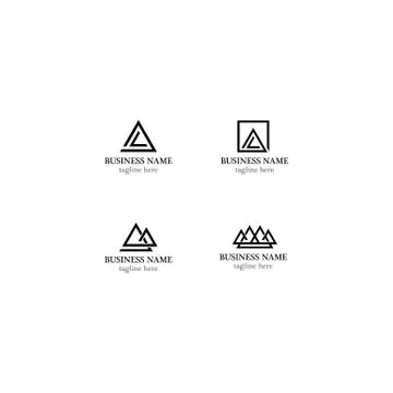 Triangle logo template Stock Illustration
