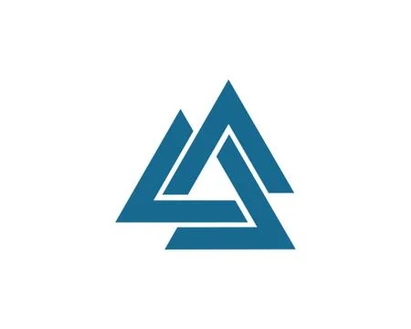 Triangle Logo Template vector icon Illustrazione stock