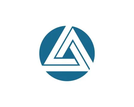 Triangle Logo Template vector icon Illustrazione stock