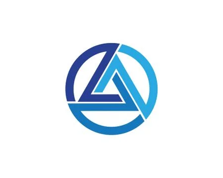 Triangle Logo Template vector icon Illustrazione stock