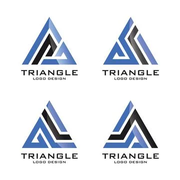 Triangle Logo Template Vector Illustration Stock Illustration