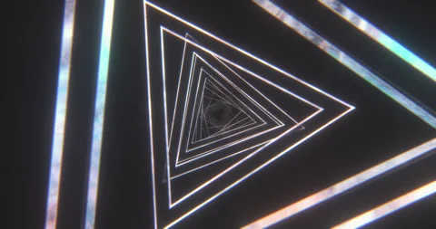 Triangle Loop 4K , Futuristic VJ Loop - Glass Vídeos de archivo 221569949