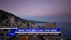 Triangle Lower Third Stock After Effects