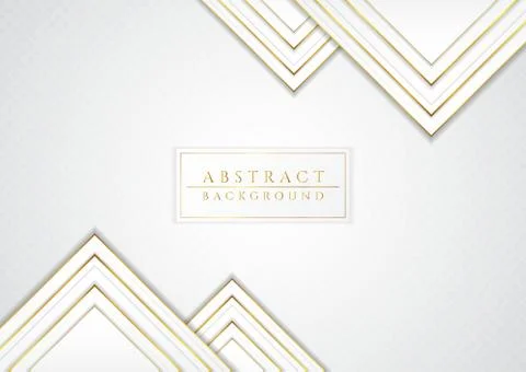 Triangle luxury gold metallic shape design abstract style pattern background Illustrazione stock