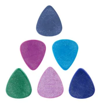 Triangle made of guitar picks 写真素材
