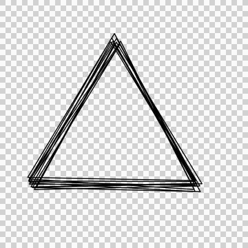 Triangle marking line that can be used for sticker, scrapbook, web, and etc. Ilustração Stock