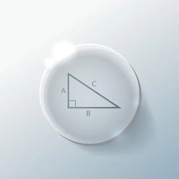 Triangle math. Stock Illustration