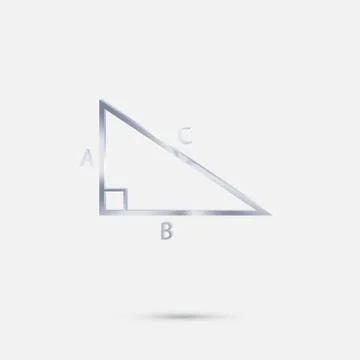 Triangle math. Stock Illustration