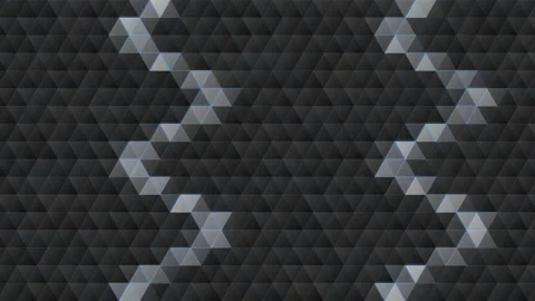 Triangle Matrix 4K Dark Silver snake Loop  Stock Footage 322535296