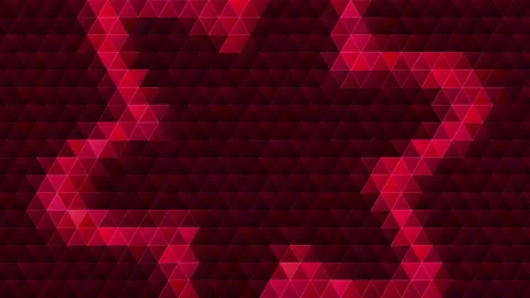 Triangle Matrix 4K Lacquer Red flower Loop  Stockbeeldmateriaal 322538322