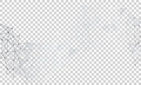 Triangle mesh technology connection, transparent PNG design element Stock Illustration
