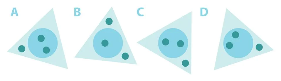 Triangle Mind Game Stock Illustration