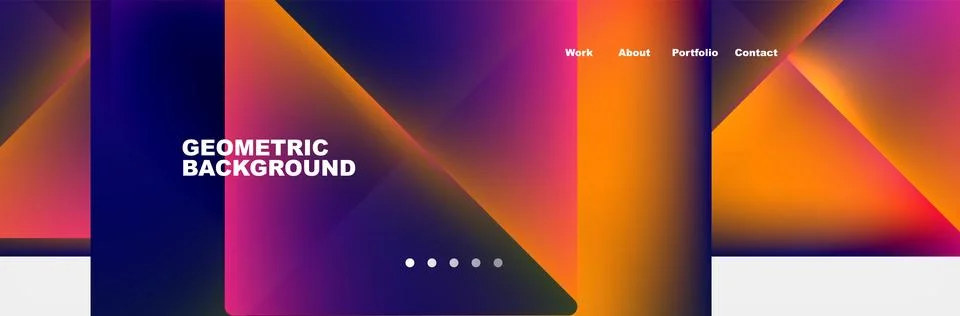 Triangle minimal web site page background design. Vector Illustration For Stock Illustration