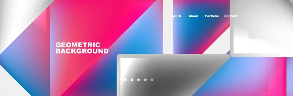 Triangle minimal web site page background design. Vector Illustration For Ilustración de archivo