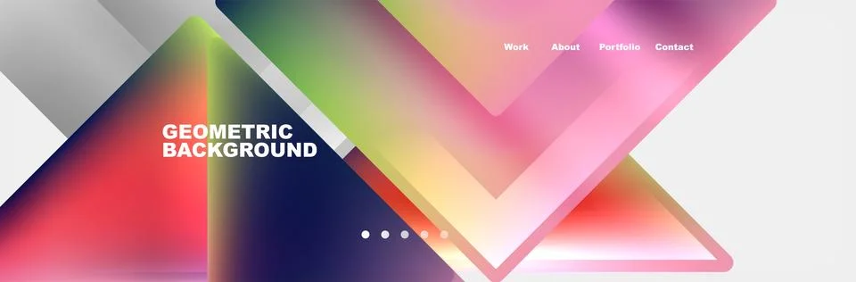 Triangle minimal web site page background design. Vector Illustration For Stock Illustration