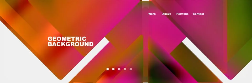 Triangle minimal web site page background design. Vector Illustration For Stock Illustration