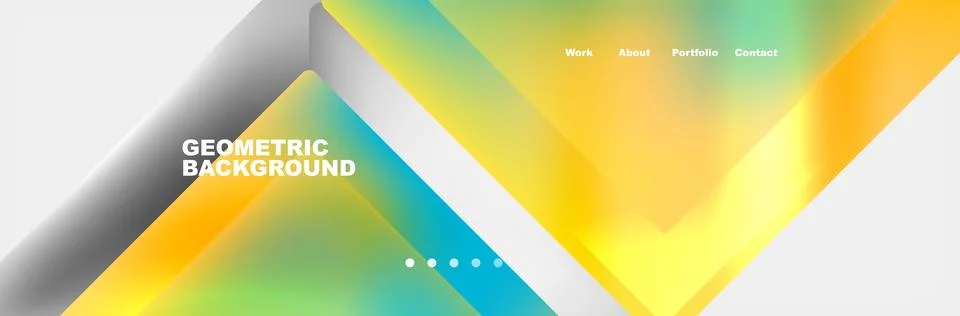 Triangle minimal web site page background design. Vector Illustration For Stock Illustration