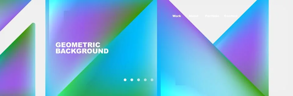 Triangle minimal web site page background design. Vector Illustration For Stock Illustration