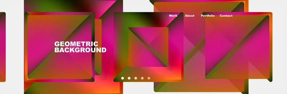 Triangle minimal web site page background design. Vector Illustration For Illustrazione stock