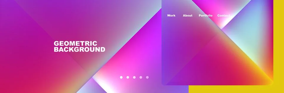 Triangle minimal web site page background design. Vector Illustration For Stock Illustration