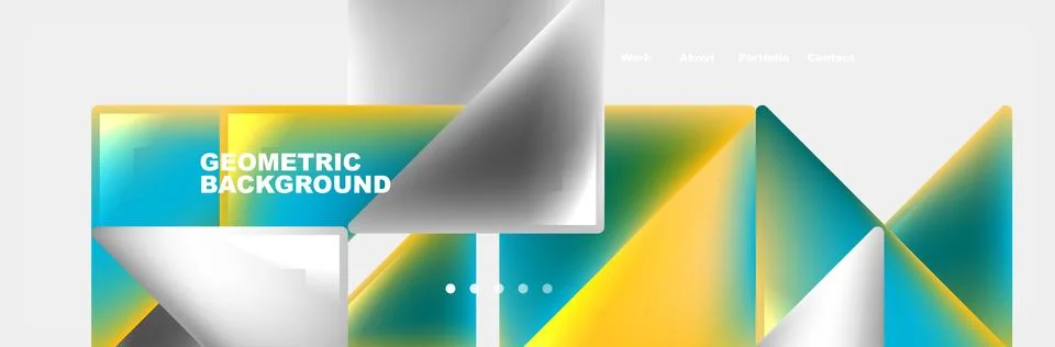 Triangle minimal web site page background design. Vector Illustration For 스톡 일러스트