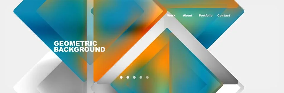 Triangle minimal web site page background design. Vector Illustration For 스톡 일러스트
