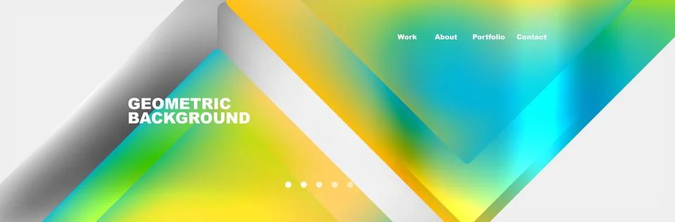 Triangle minimal web site page background design. Vector Illustration For Stock Illustration