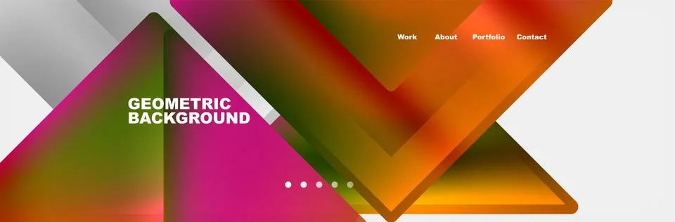 Triangle minimal web site page background design. Vector Illustration For Stock Illustration