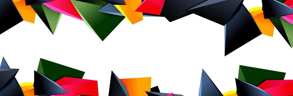 Triangle mosaic abstract background, 3d triangular low poly shapes. Geometric Ilustración de archivo