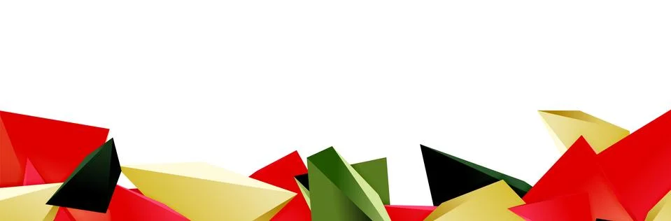 Triangle mosaic abstract background, 3d triangular low poly shapes. Geometric Illustrazione stock